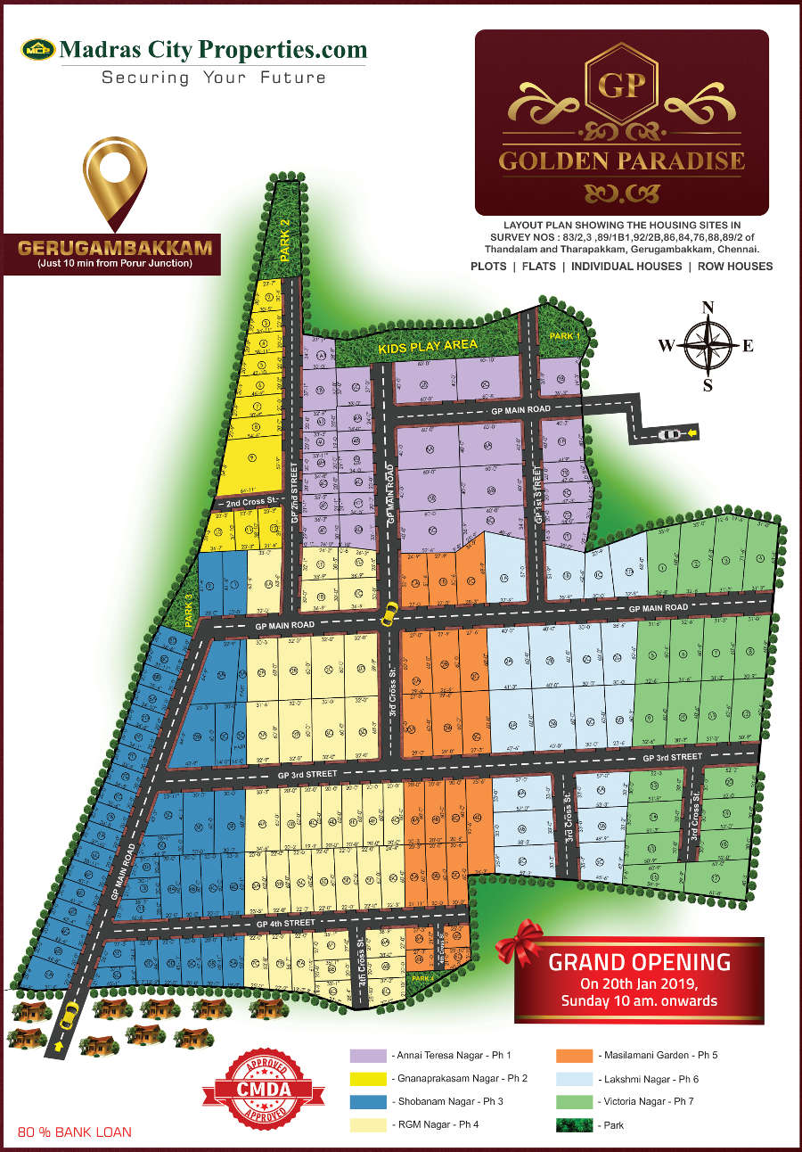 MCP Golden Paradise Gerugambakkam layout